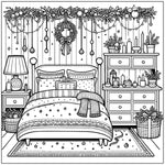 adult coloring book holiday homes christmas