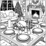 adult colouring book holiday homes for christmas