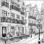 christmas colouring book for adults cozy holiday homes