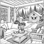 cozy christmas coloring pages for adults