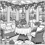 cozy holiday christmas coloring book for adults