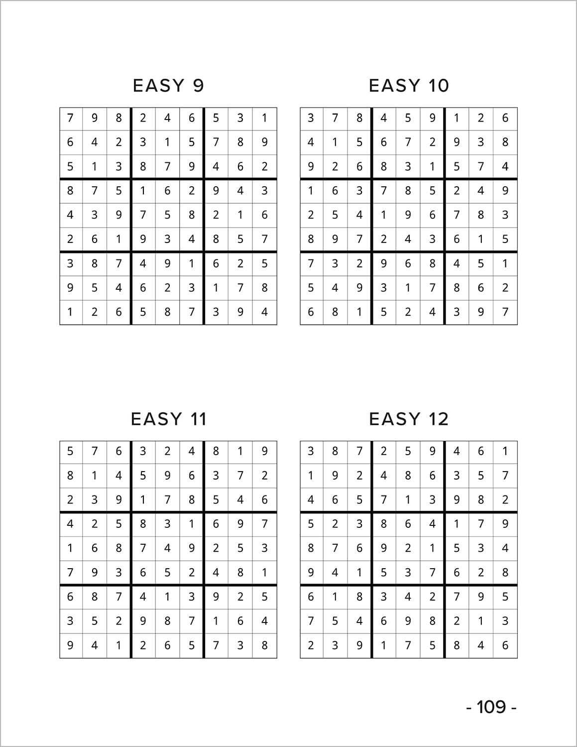 easy sudoku puzzles large print for seniors adults and visually impaired