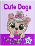 cute dogs coloring book for kids ages 4-8 colouring pages for children