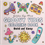 Groovy Vibes Bold & Easy Coloring Book