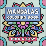 mandalas bold and easy coloring book large print colouring pages