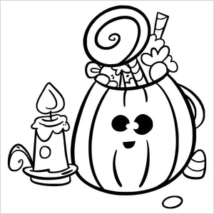 halloween bold and easy coloring book simple large print colouring pages for adults kids and seniors