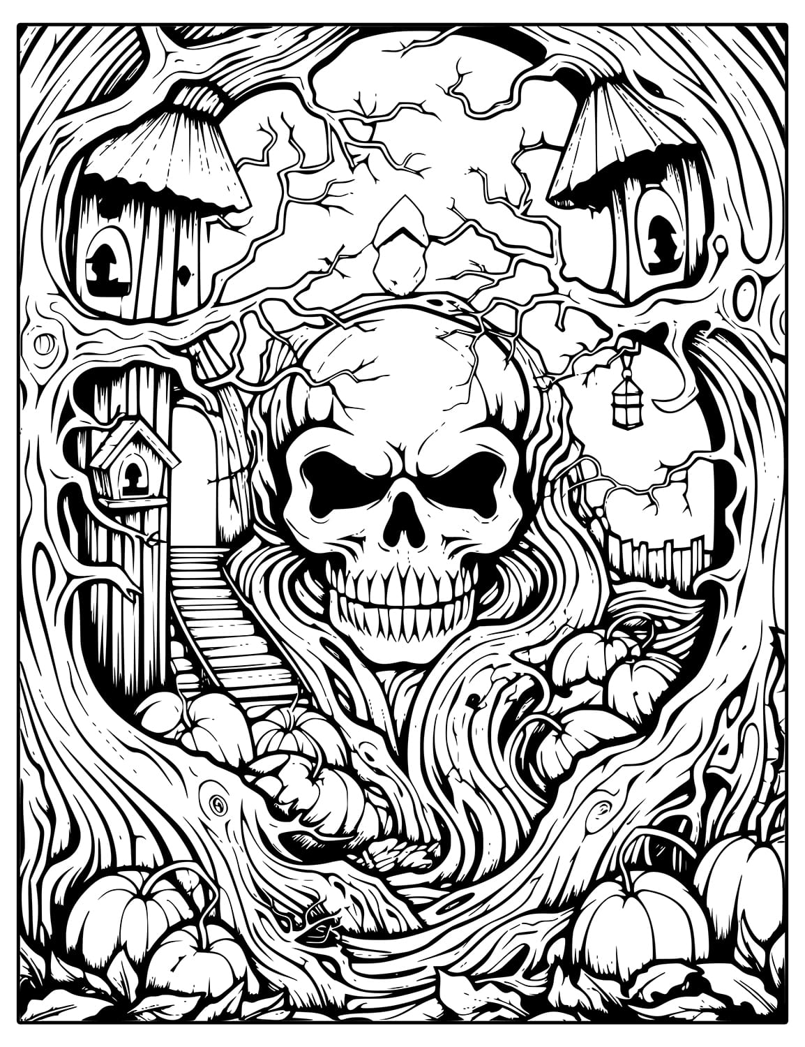 halloween coloring book for adults colouring pages spooky horror