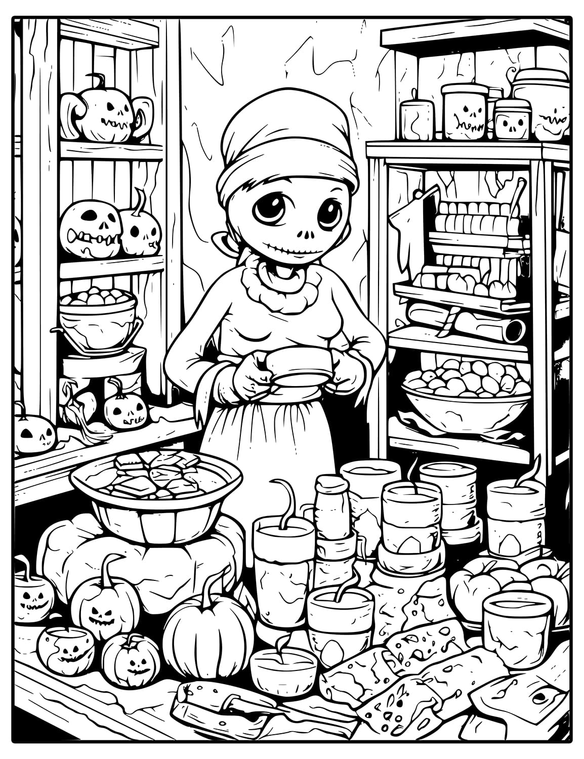 halloween coloring book for adults colouring pages spooky horror