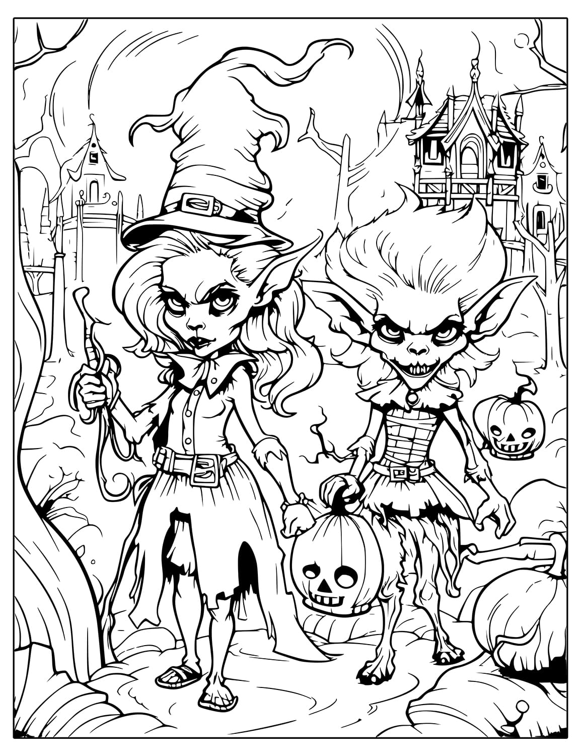 halloween coloring book for adults colouring pages spooky horror