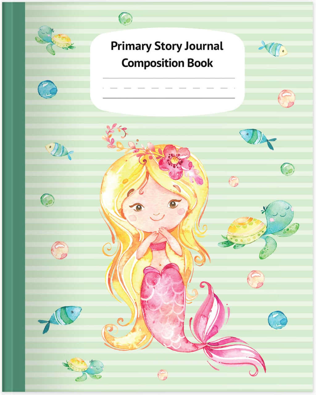 Mermaid Kaia Primary Story Journal Composition Book