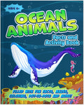 ocean animals activity book for kids activity worksheet pages colouring children puzzles mazes word search crossword sudoku sheets