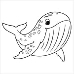 ocean safari bold and easy coloring book large print colouring pages whale