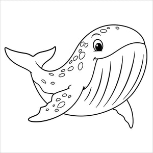 ocean safari bold and easy coloring book large print colouring pages whale