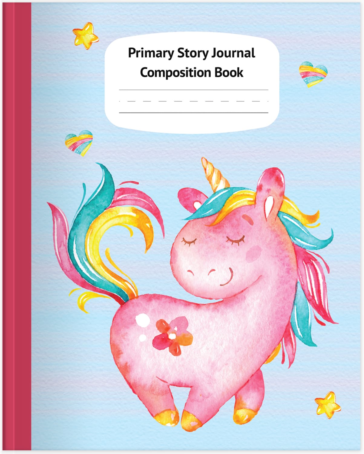 Pink Unicorn Primary Story Journal Composition Book