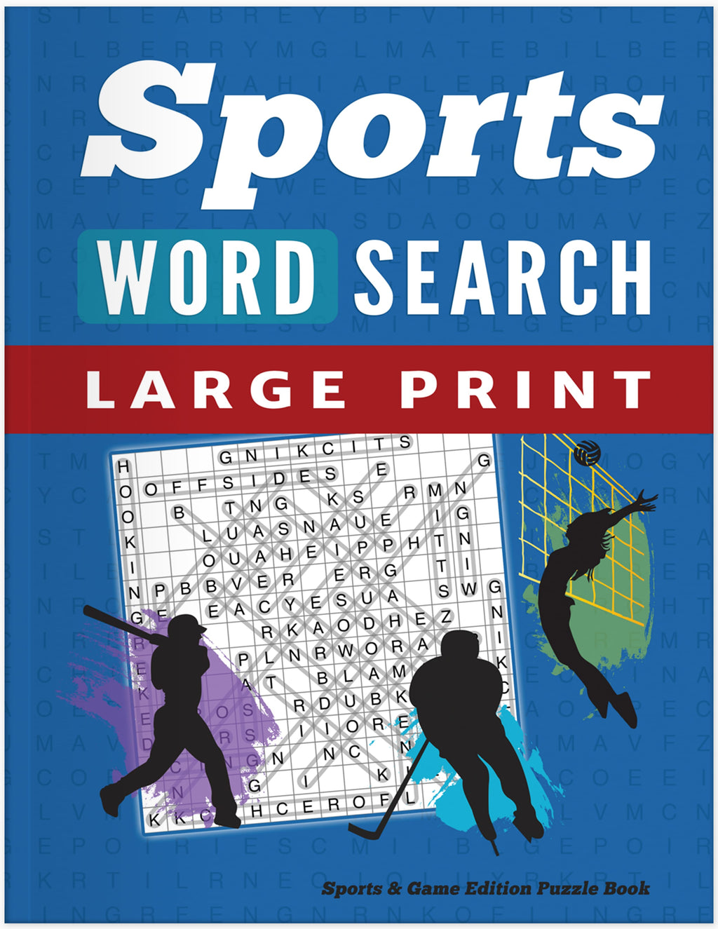 sports and games word seach puzzle book large print