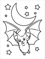 toddler halloween coloring book for kids spooky colouring pages cute bat