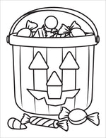 toddler halloween coloring book for kids spooky colouring pages bucket of trick or treat candy