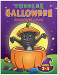 toddler halloween coloring book for kids spooky colouring pages children ages 2-4 preschool