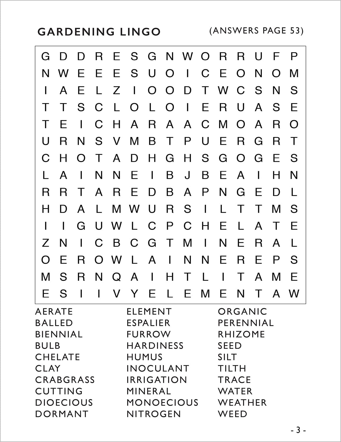 word search puzzles for gardeners large print for seniors adults and visually impaired