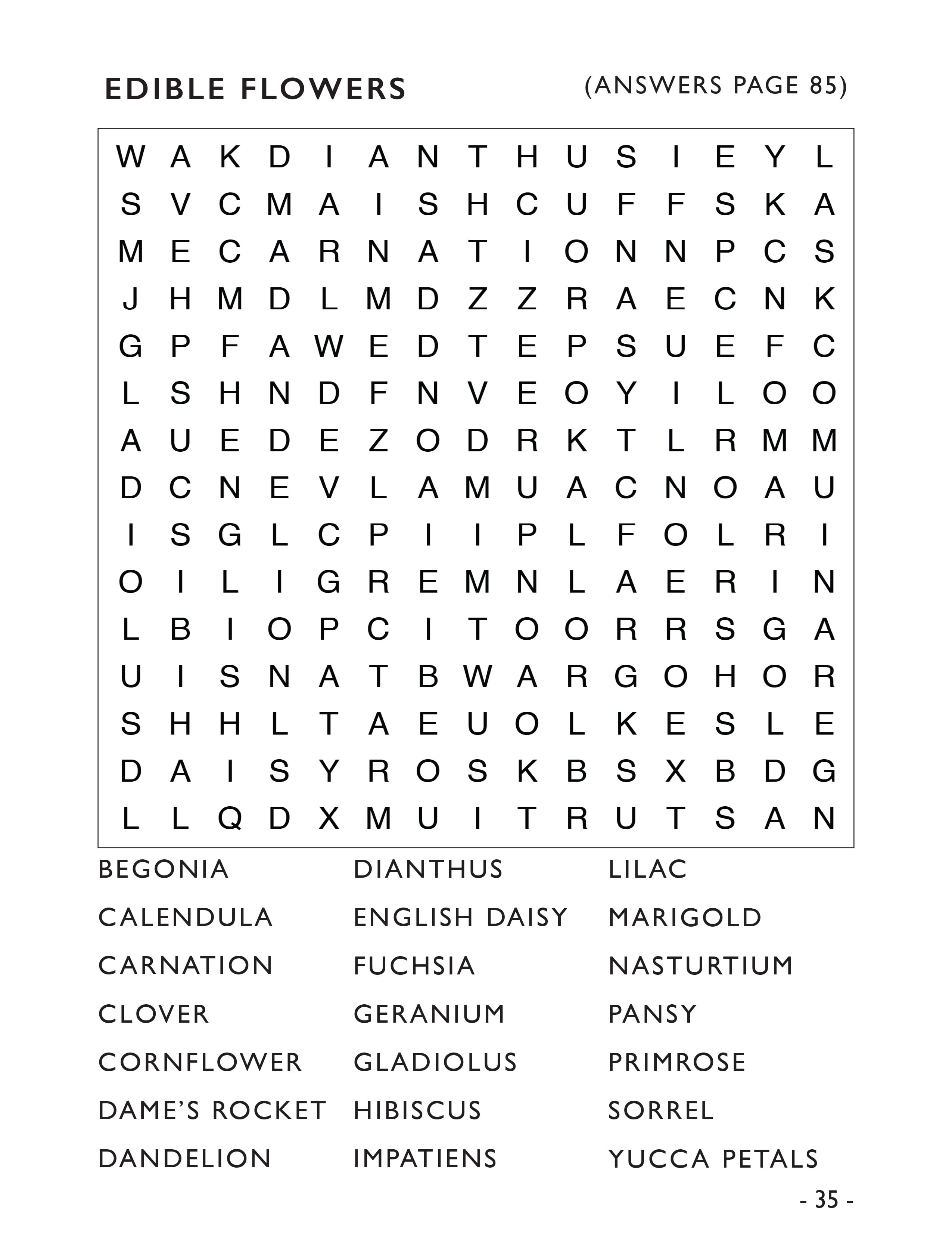 word search puzzles for gardeners large print for seniors adults and visually impaired