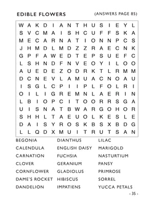 word search puzzles for gardeners large print for seniors adults and visually impaired