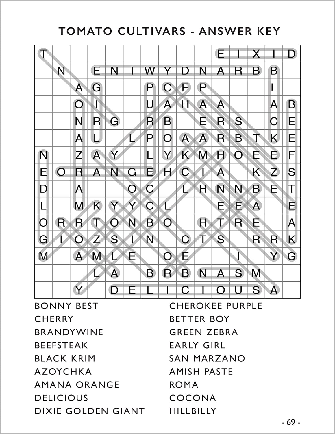 word search puzzles for gardeners large print for seniors adults and visually impaired