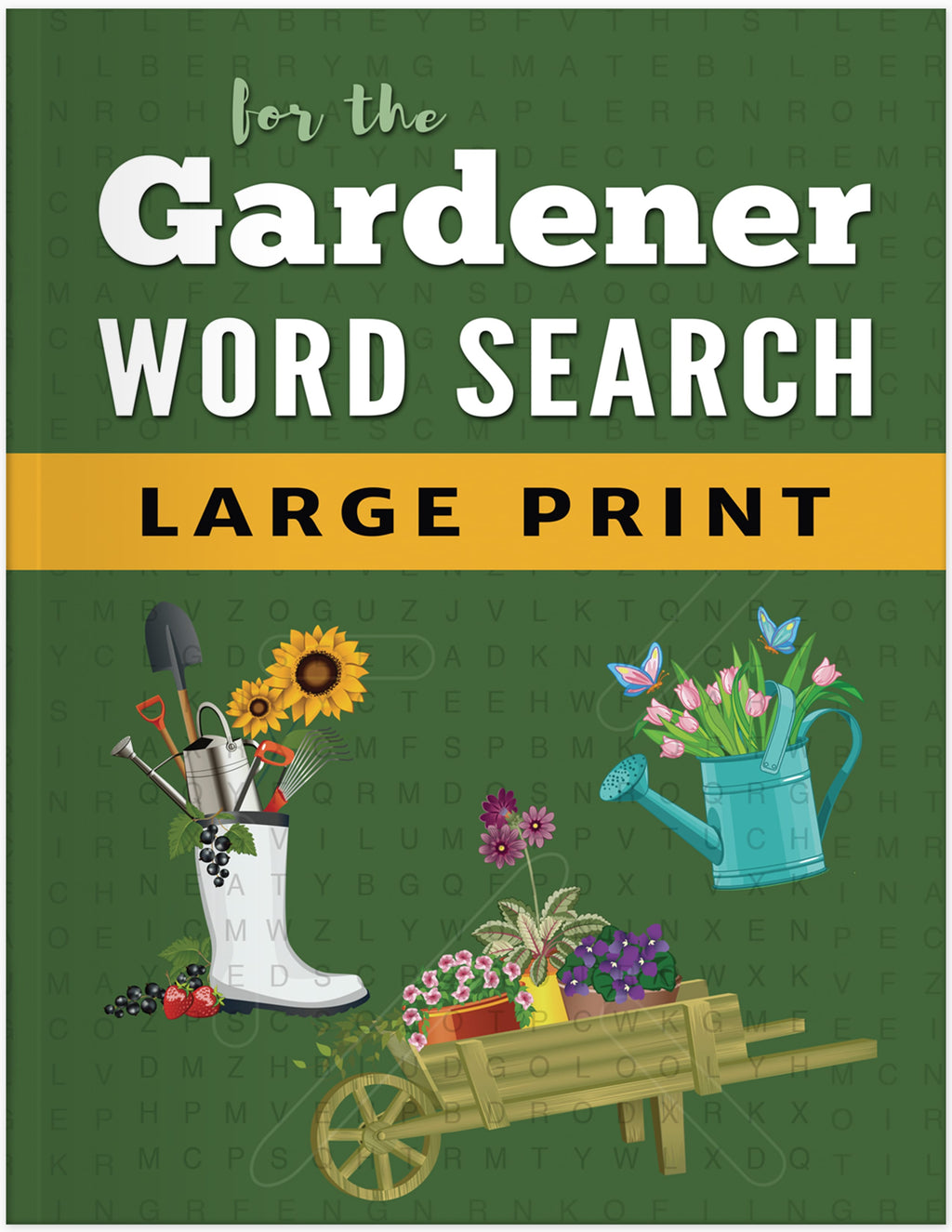 word search puzzles for gardeners large print for seniors adults and visually impaired